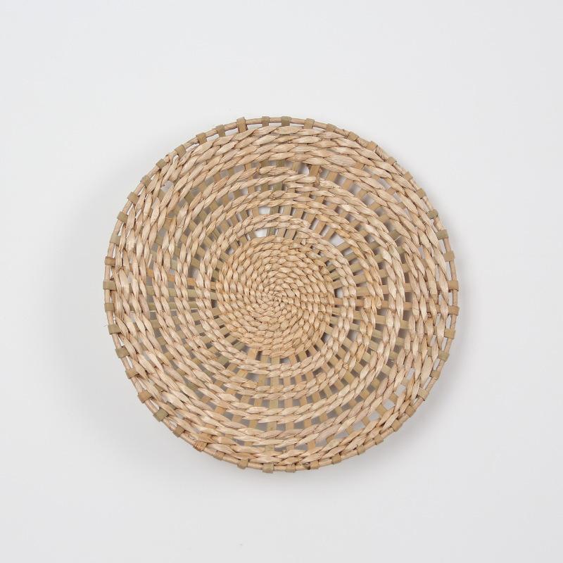 Bohemian Woven Wall Basket Set - Decorative Grass Hangings for Living Room or Entryway