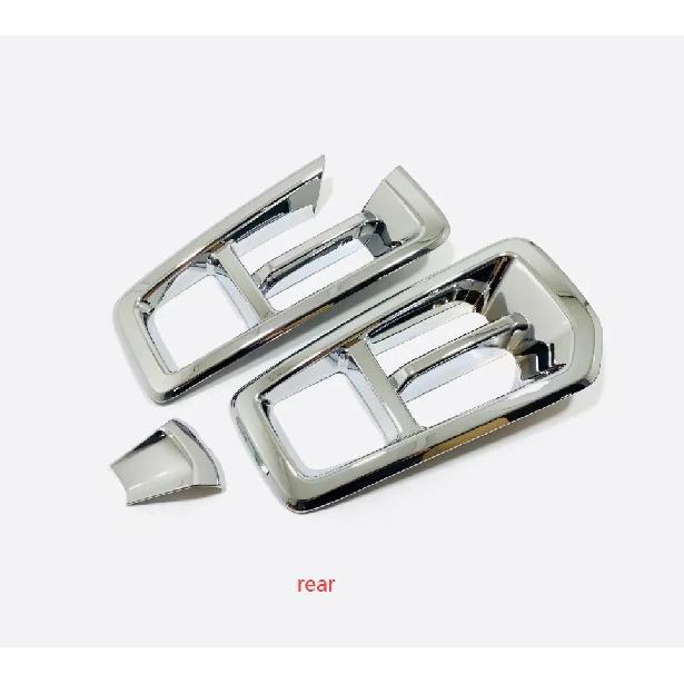 For Haval Dargo    Front Fog Light Lamp Cover Rear Foglight Frame Decoration Trim ABS Chrome Car Styling Accessories