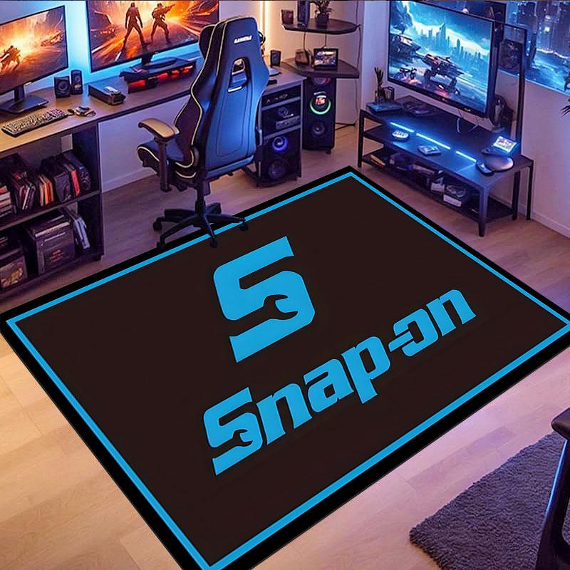 Snap-on Tools Patterned Rug, Suitable for Living Room, Bedroom, Game Room, Computer Room and Home Décor.