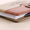 Bussiness Pocket Notepad PU Cover Leather Notebook Office Accessories Mini Notebook  Stationery