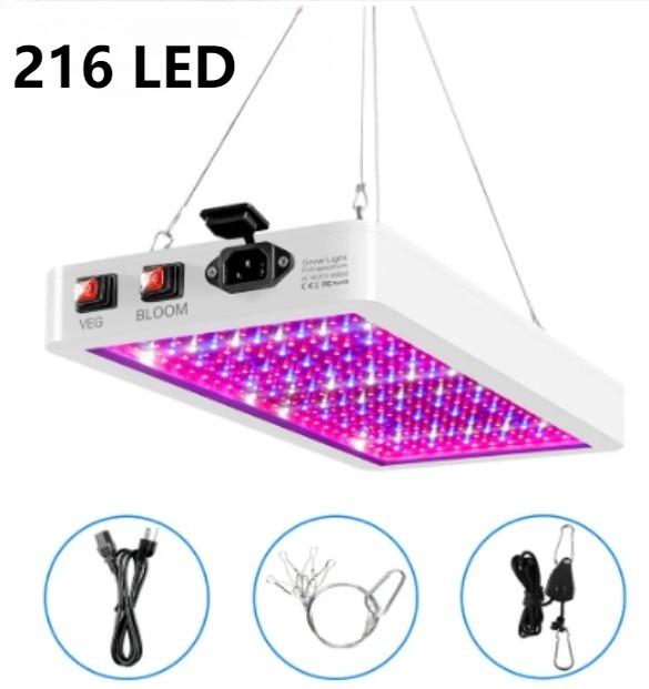 

LED Plant Grow Light Full Spectrum Hydroponic Growing Lamp Plants Phyto Veg Flower Indoor Ultrathin Panel Phytolamp US PLUG