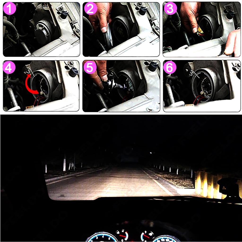 2 Pack H3 24V 100W Halogen Headlamp Fog Light Bulb, White