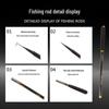 Carbon Hand 28 Stream Rute - 43CM Super Hart, Einziehbar, Kurze Sektion Angelrute