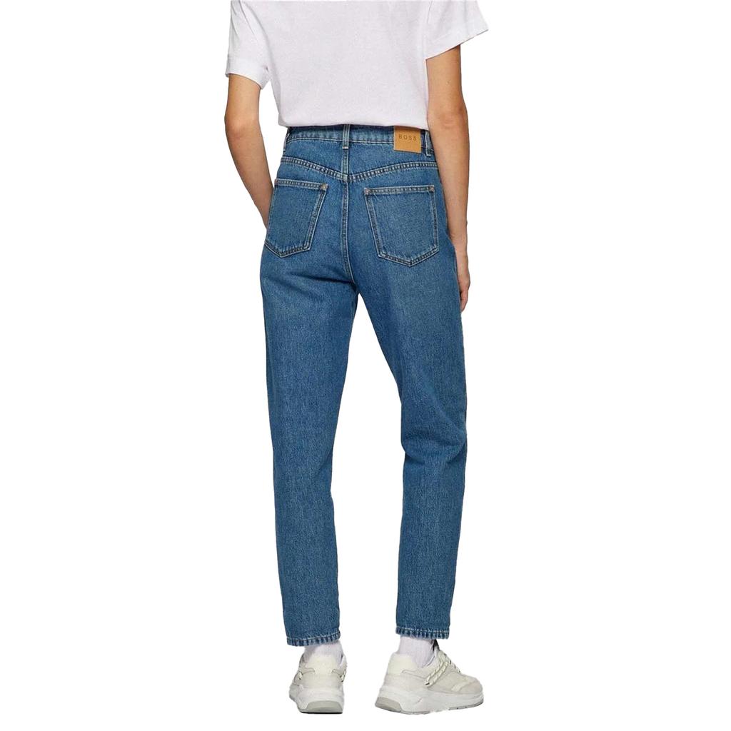 BOSS Damen/Damen Modern 2.0 Lederetikett Mom Jeans