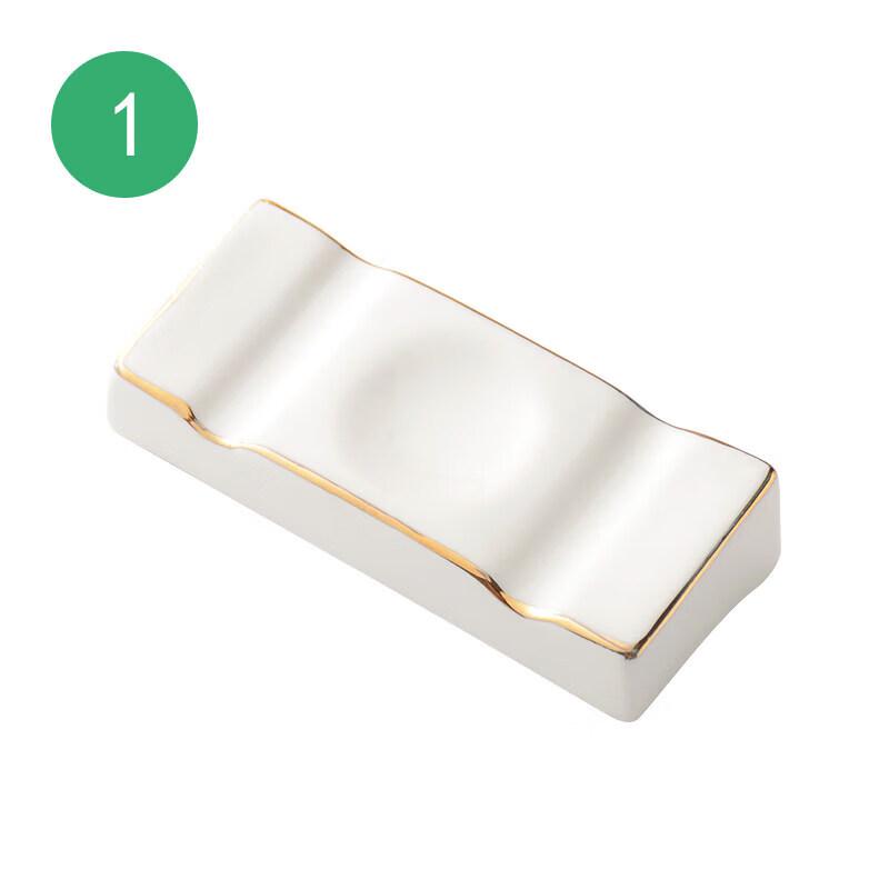 

Pure White Ceramic Chopstick and Spoon Rest