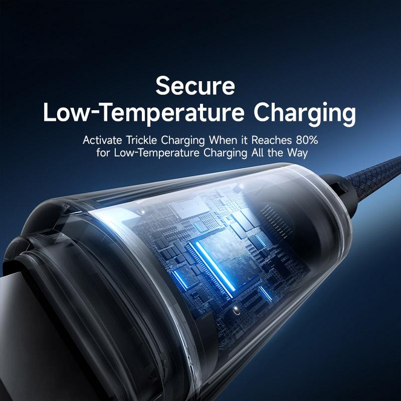 BASEUS Lit 2m USB To iP 2.4A Fast Charging Cable Data Cord with Dynamic Flowing Light