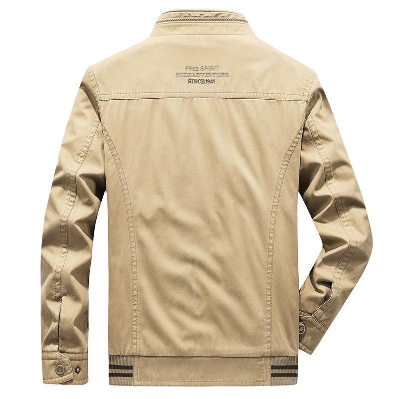 Spring New Men's Clothing Double-sided Jacket Top Men's Casual Large-size Stand-up Collar Men's Double-sided Jacket