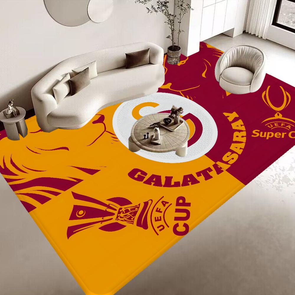 G-Galatasaray Lebendige Fußmatte Rutschfeste Waschküchenmatte Waschküchendekor Balkon Kind Wohnzimmer Haushalts Teppiche