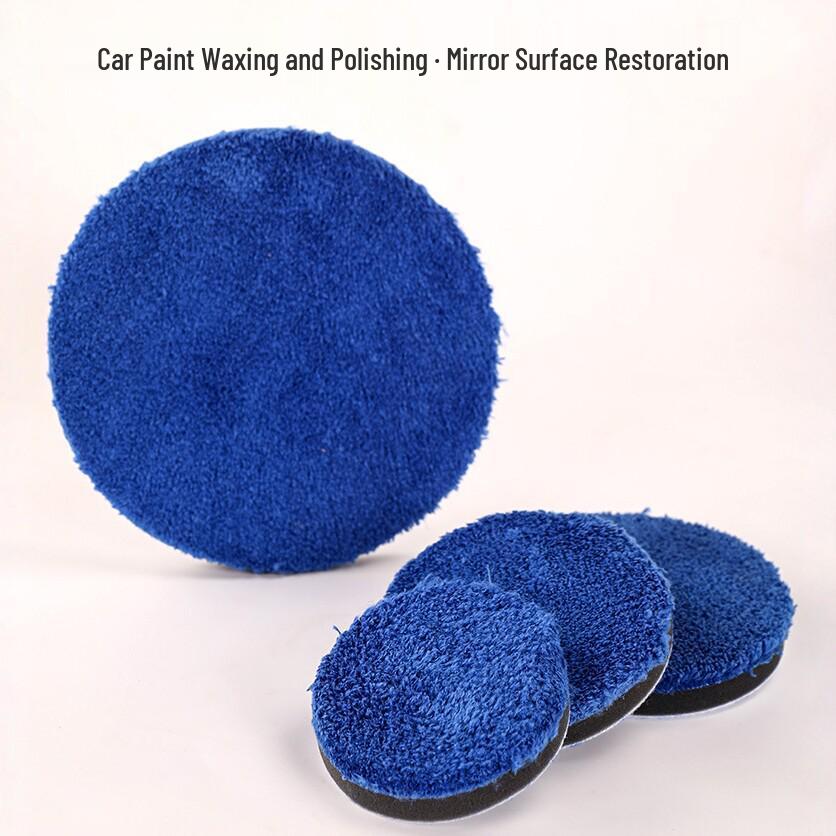 Microfiber Waxing & Polishing Pad (3-7 Inch) for Car Detailing and Crystal Coating
