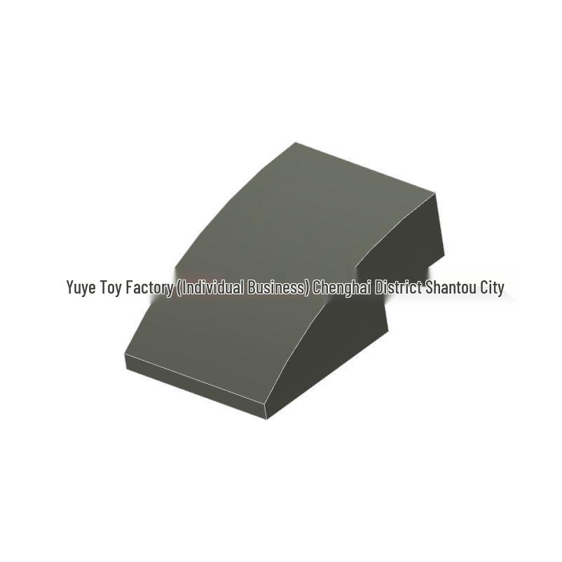 Compatible MOC 24309 2x3 Curved Brick: Small Particle Building Blocks for DIY Assembly 0.5kg темно-серого