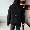 Stand-up Collar Short Down Padded Jacket Women's Loose Thick Warm  Padded Jacket