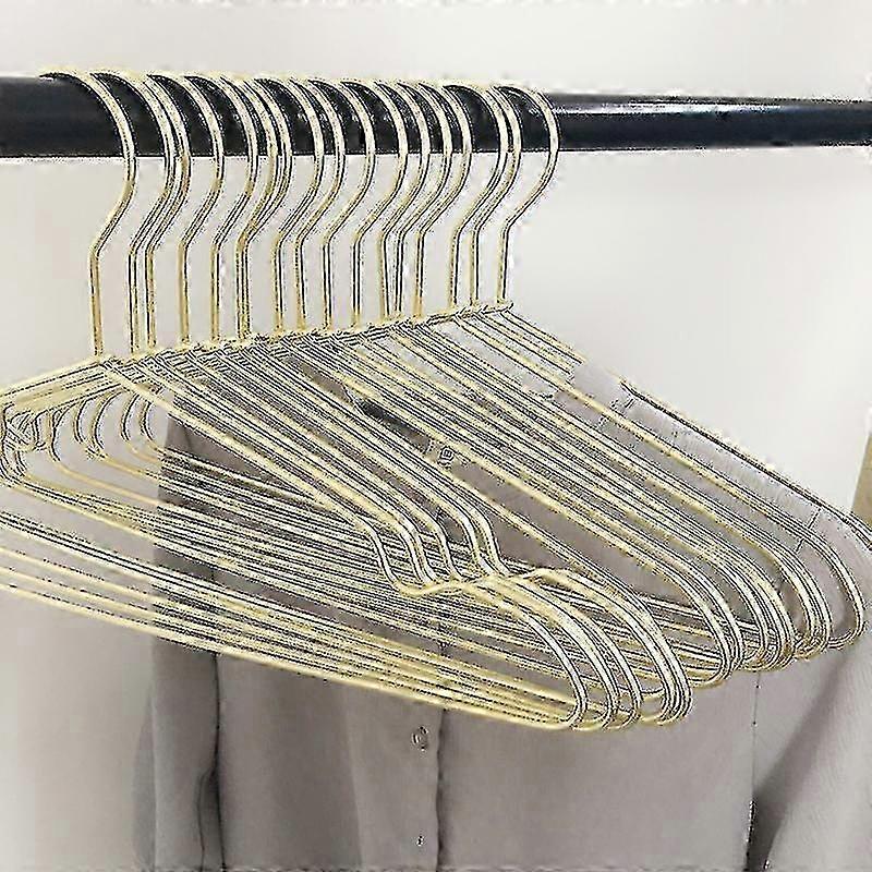 10 Pcs Clothes Hangers Heavy Duty Metal Strong Non-slip Clothing Coat Hanger For Bedroom  xi