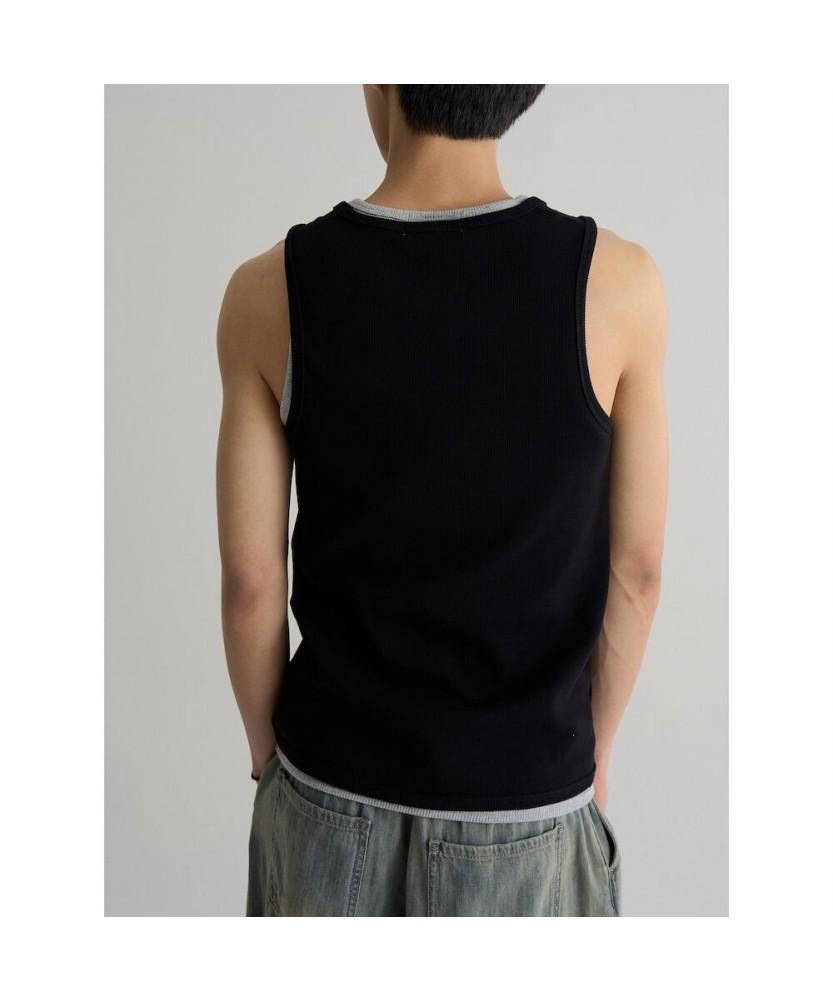 8seconds Rib Tank Sleeveless Black
