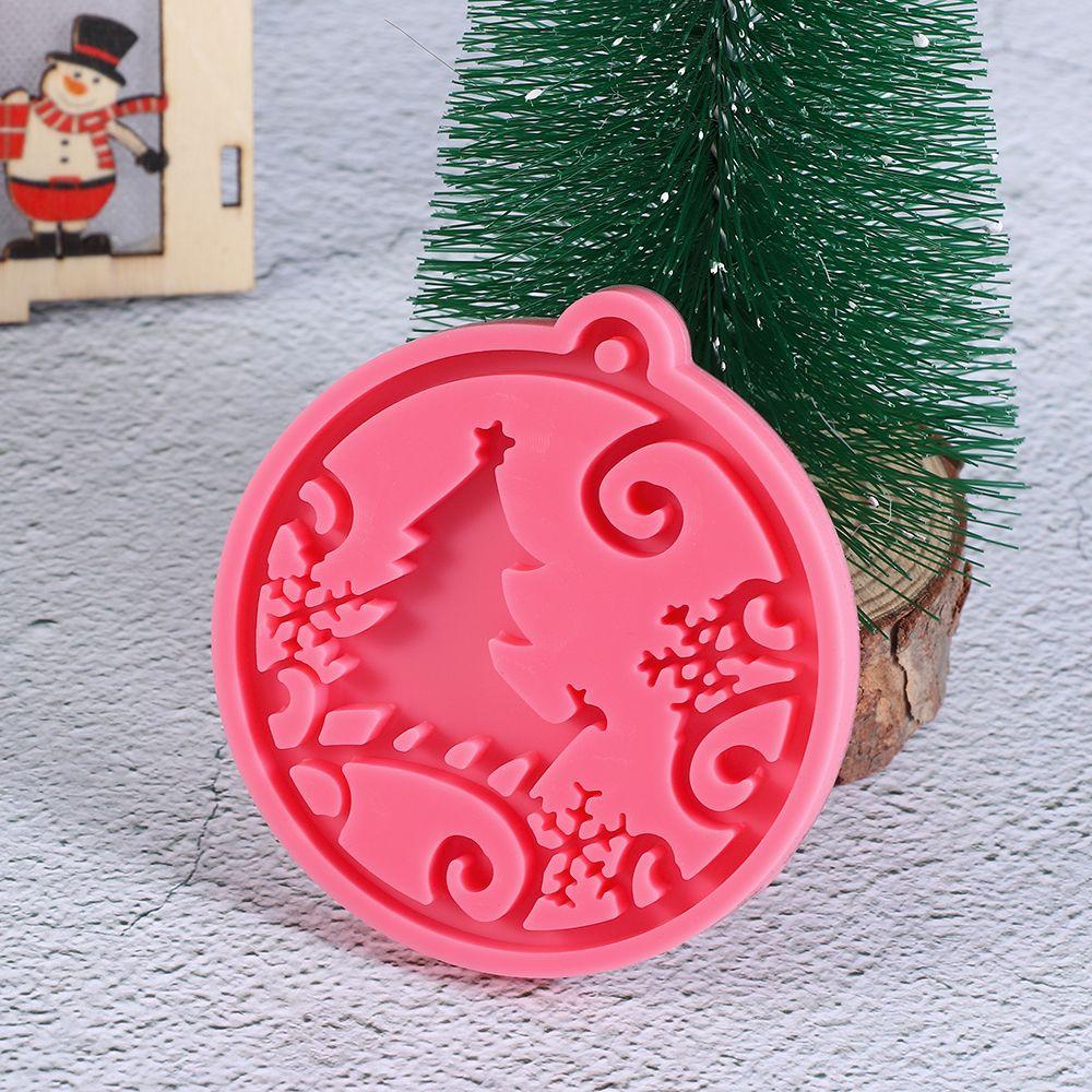 Xmas Ball Cake Tools Clay Mold Jewelry Making Tool Christmas Ball Mold Silicone Moulds Keychain Molds