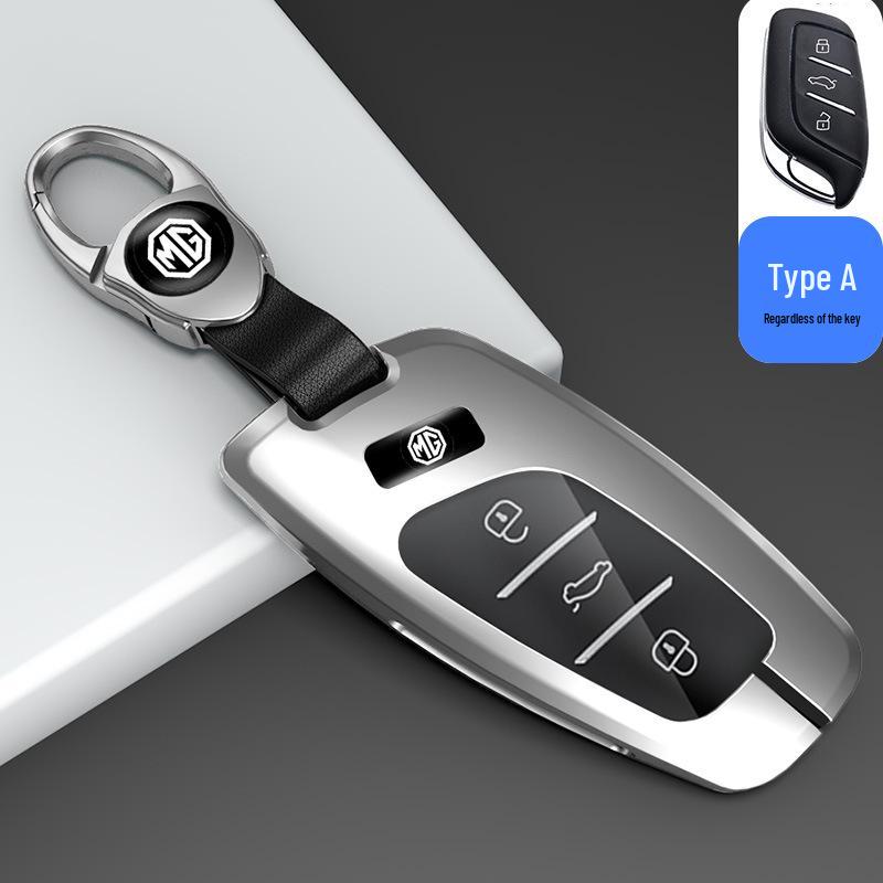 Key Case for 22 MG6 Models & 21 6Pro5 Models with Metal Shell & EZS Buckle - Fits MG Navigator, ZS, HS - Minimalist Style