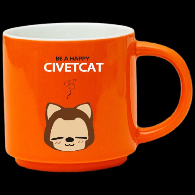 He Yuxi 350ml Cartoon Ceramic Coffee Mug