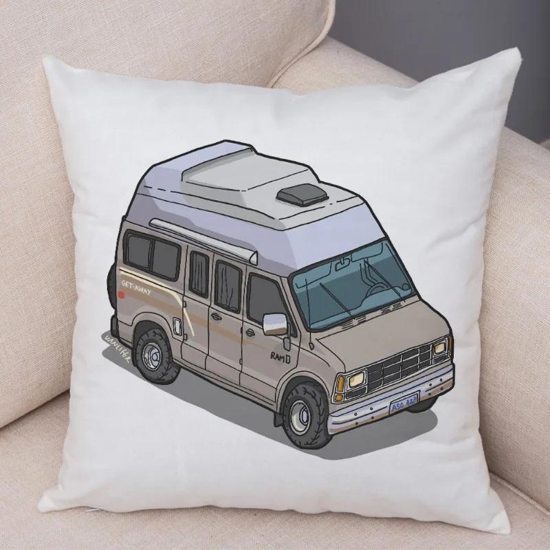 Cartoon Toy Car Decorative Pillowcase Car Ornaments Office Living Room Sofa Home Pillowcase
