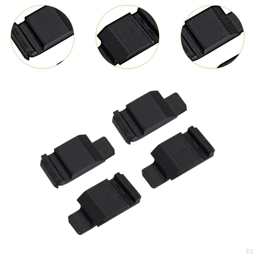 4Pcs Door Lock Striker Kit, 1237200104 ,Professional Car Replaces Accessories Rubber Fix Set