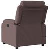 Fauteuil de massage inclinable - VIDAXL - Marron foncé - Tissu - 1 place - Relaxation
