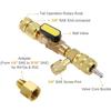 Outil removeur/installateur de noyau de valve R410A R22 avec port double taille SAE 1/4 & 5/16 pour système CVC R404A R407C R134A R12 R32.