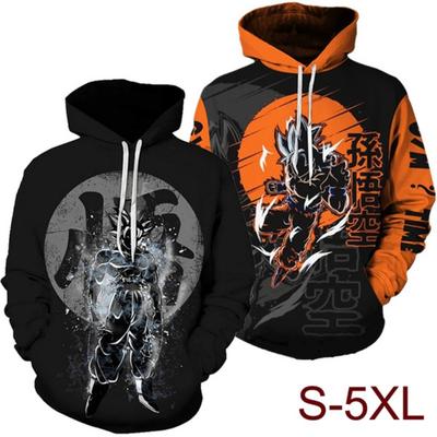 Neue Dragon Ball Z Goku Hoodies DBZ 3D-bedrucktes Kapuzenpullover Herren bedruckter loser Pullover Hoodie