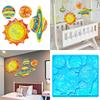 DIY Solar System Coaster Silicone Mould Holographic Epoxy Resin Mold DIY Ornaments Mold Handmade Crafts Tool Easy Clean