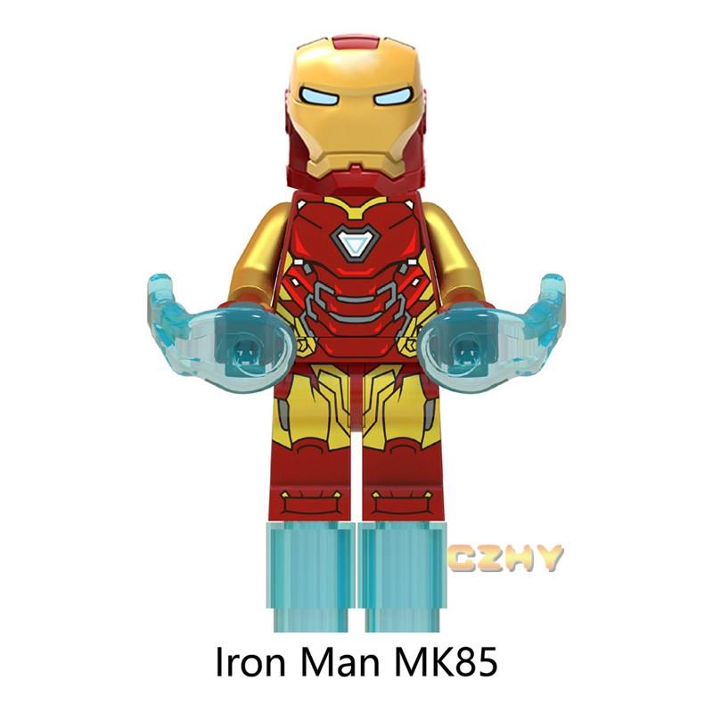 Captain Marvel Minifigures Super Heroes Outrider Iron Man MK50 MK1 MK5 MK85 MK41 Building Blocks Model Bricks Sets Toys for Children WM6055