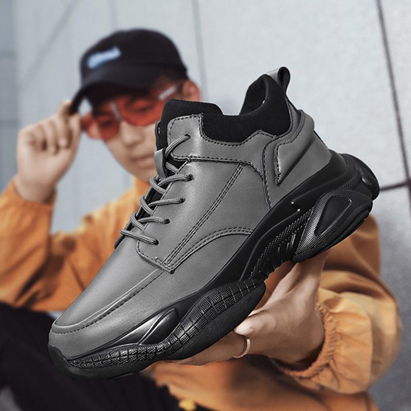 Fashion Autumn Lift Sneakers Men Elevator Shoes Height Increasing Shoes for Man Insoles 8CM Hidden Heels Sports Inner Heightening Shoes