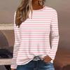 Summer Fashion Women's Casual Long-sleeved Printed T-shirt Top