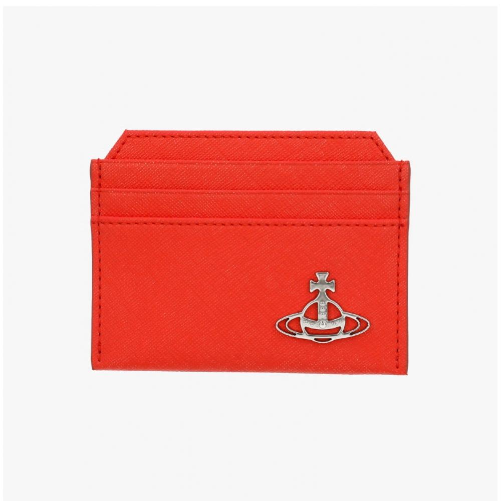 Vivienne Westwood Saffiano Slim Card Wallet 5403000bu S0021 F401