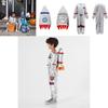 High-quality Bsrlons Kids' Space Suit In Silver Perfect For Sports Events And Role Playing