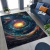 Dreamy Galaxy Universe Space Stars Black Hole Earth Rug for Bedroom Living Room Sofa Home Doormat Decor,Kid Non-slip Floor Mat