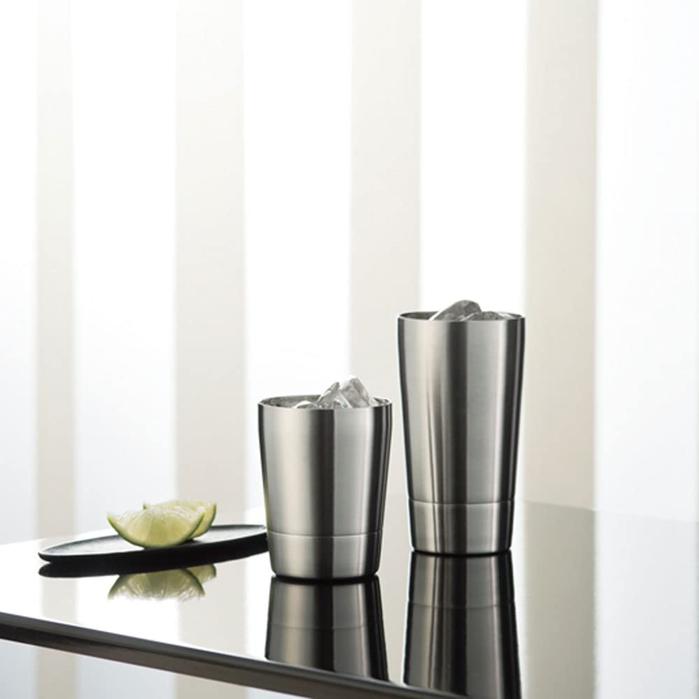 Yamakatsu Mino Toen Thermo Double Lock Cup Pair Silver 270ml THM-01