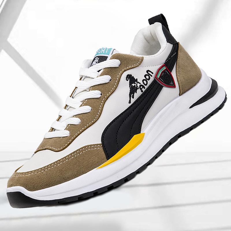 

2024 spring new board shoes fashion casual shoes men s flying woven shoes trendy sports shoes 44 хакі