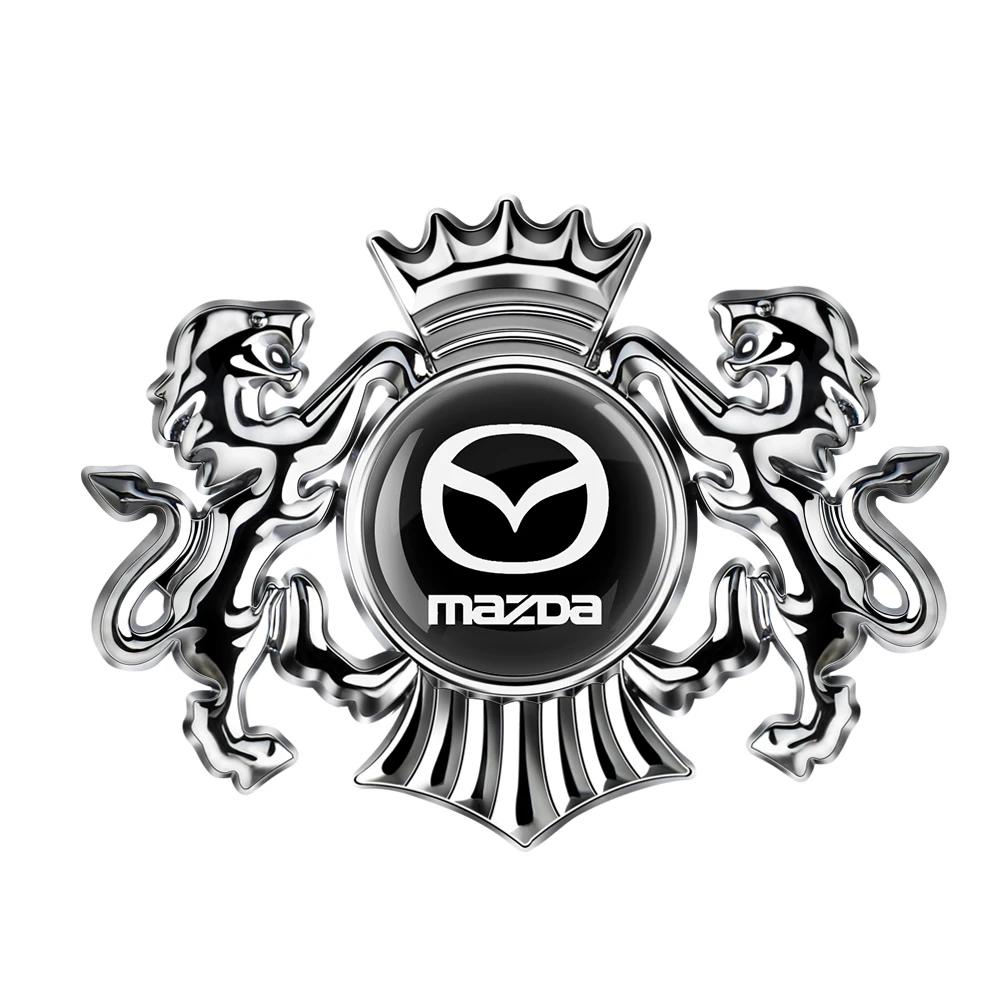 2025 Horký 3D kovový odznak křídel Boční obrys okna kufru Samolepka Decal pro Mazda 3 5 2 Axela CX-5 CX-3 CX-9 Atenza Demio RX7 M