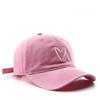Vintage Waterwashed Cotton Baseball Cap With Embroidered Heart For Streetwear And Sun Protection