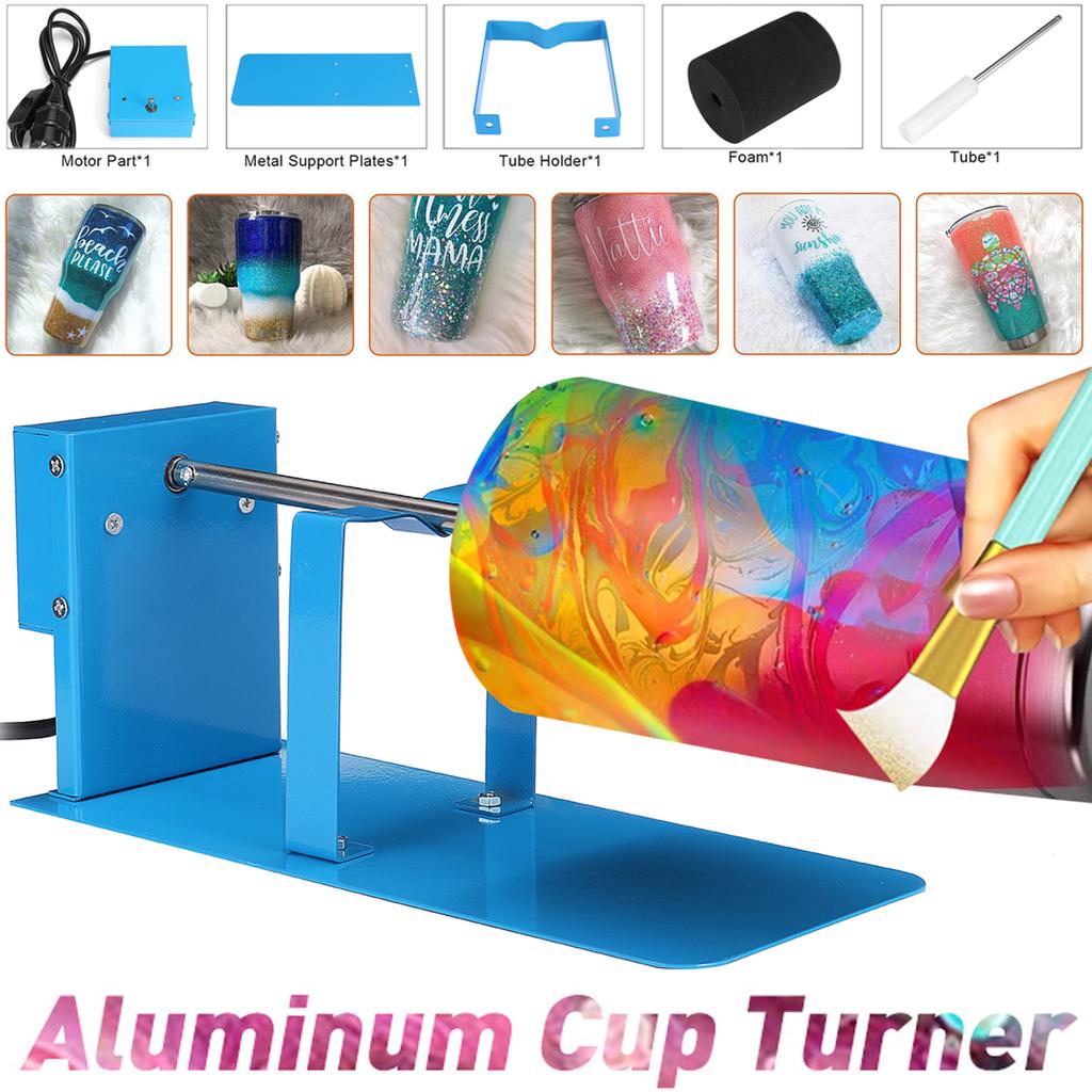 Buy 110V/220V Aluminum Cup Turner Kit for Crafts Tumbler Cup Tumbler