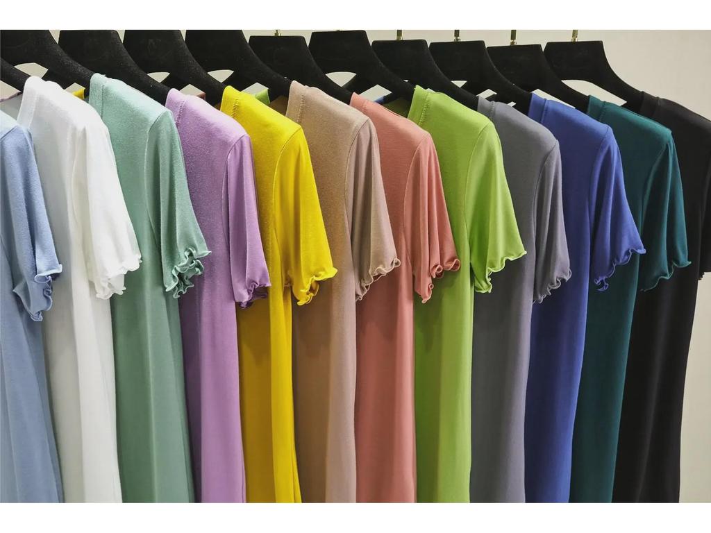 Women's Slim Fit Summer Ice Silk Short Sleeve Top