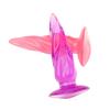 Spiral Textured Anal Plugs with Strong Suction Base Soft TPE Butt Plugs for Hands-Free Play Waterproof Easy-Clean Discreet Adult Toy