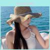Summer Straw Hat With Wide Brim Breathable Sun Protection For Women
