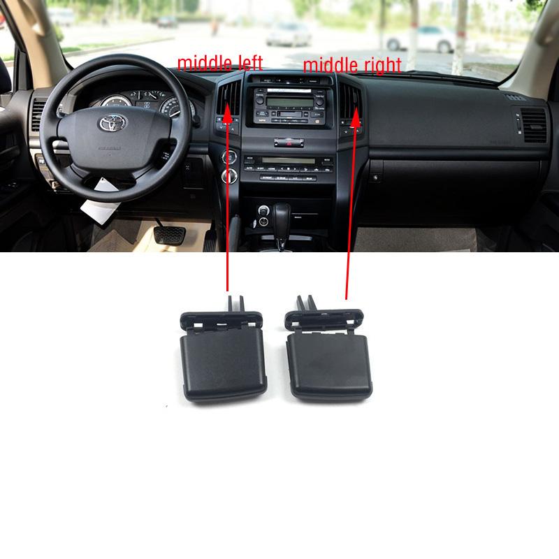 Car Front Dashboard Air Conditioner Outlet A/C Air Conditioning Vents Tab Clip For Toyota Land Cruiser LC200 FJ200