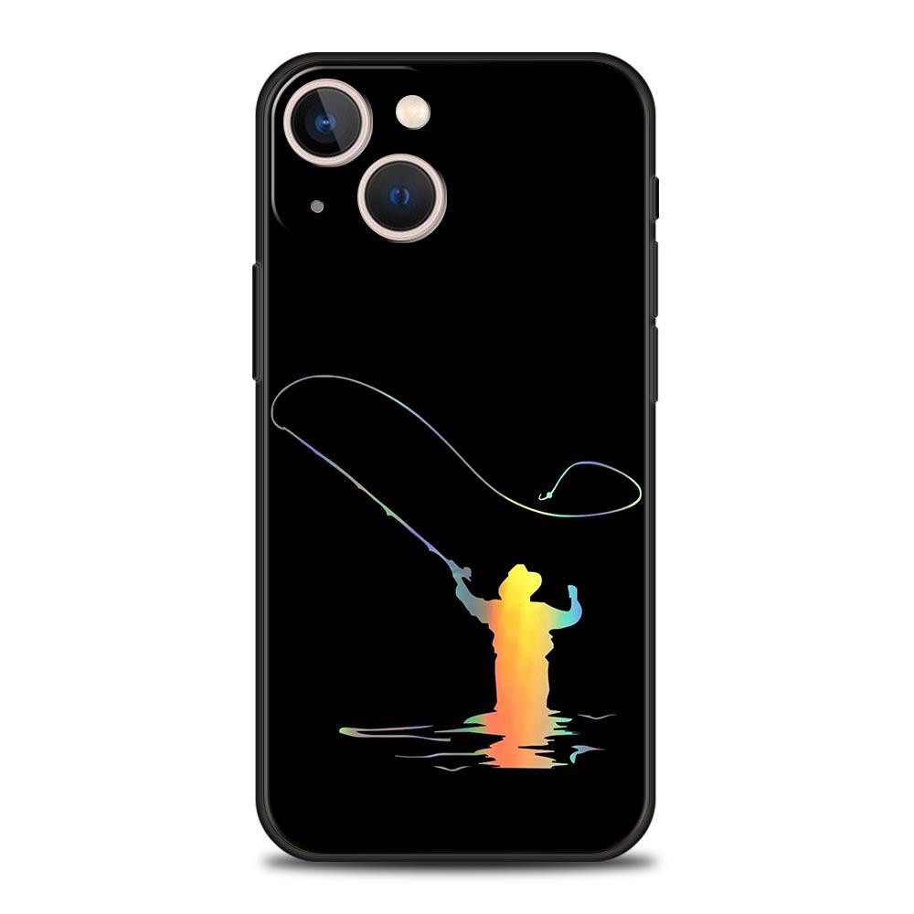 

Phone Case For iPhone 17 16e 15 14 13 12 11 Pro Max SE 7 8 Plus Shell iPhone 16 Soft TPU Cover Fishing Heartbeat iPhone 7 8 Plus