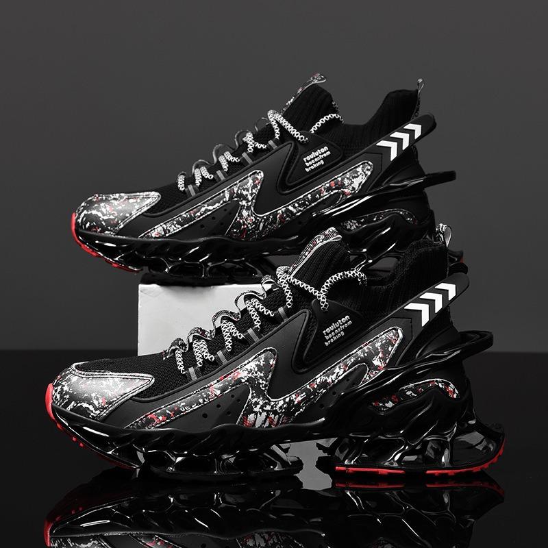 Men's High-Top Blade Sneakers Fashion Sock Collar Athletic Shoes Non-Slip Shock-Absorbing Running Shoes for Outdoor