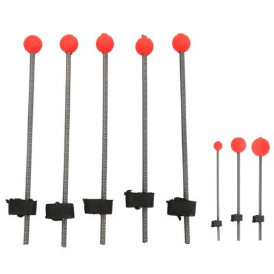 5 STUKS Mini Winter IJsvishen Hengel Top Tip Draagbare Outdoor Vishengel Rode Bal Veer Tips