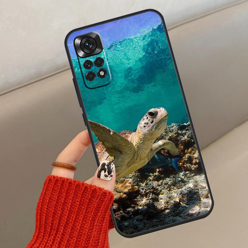 Süßes Cartoon-Schildkröten-Case für Xiaomi Redmi Note 14 10 11 12 13 15 Pro Plus Hülle für Redmi 15 14C 10C 12C 13C 15C