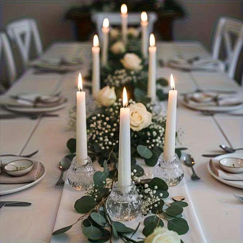 Nordic Minimalist Strawberry Glass Candlestick: Romantic Candle Holder for Dining, Aromatherapy, Wedding Photography Props.