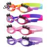 Lunettes de natation pour enfants Cils d'enfants Anti-buée Sans fuite Natation Enfants Lunettes cils Mignon Lunettes pour filles Accessoires de piscine Confortables