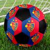 FC Basel 1893 Pallone da Calcetto Indoor Colorato Per Tutte le Età Taglia 5 Cucito a Macchina PVC Pronto per la Competizione Resistente Alto Rimbalzo