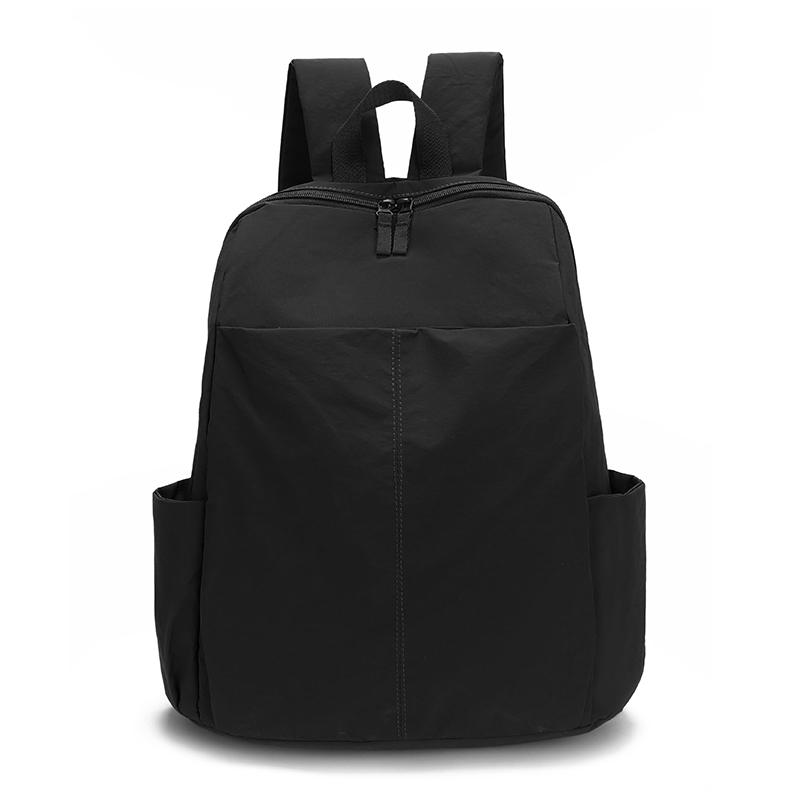 Women's Large Capacity Backpack Men Solid Color Backpack Student Schoolbag