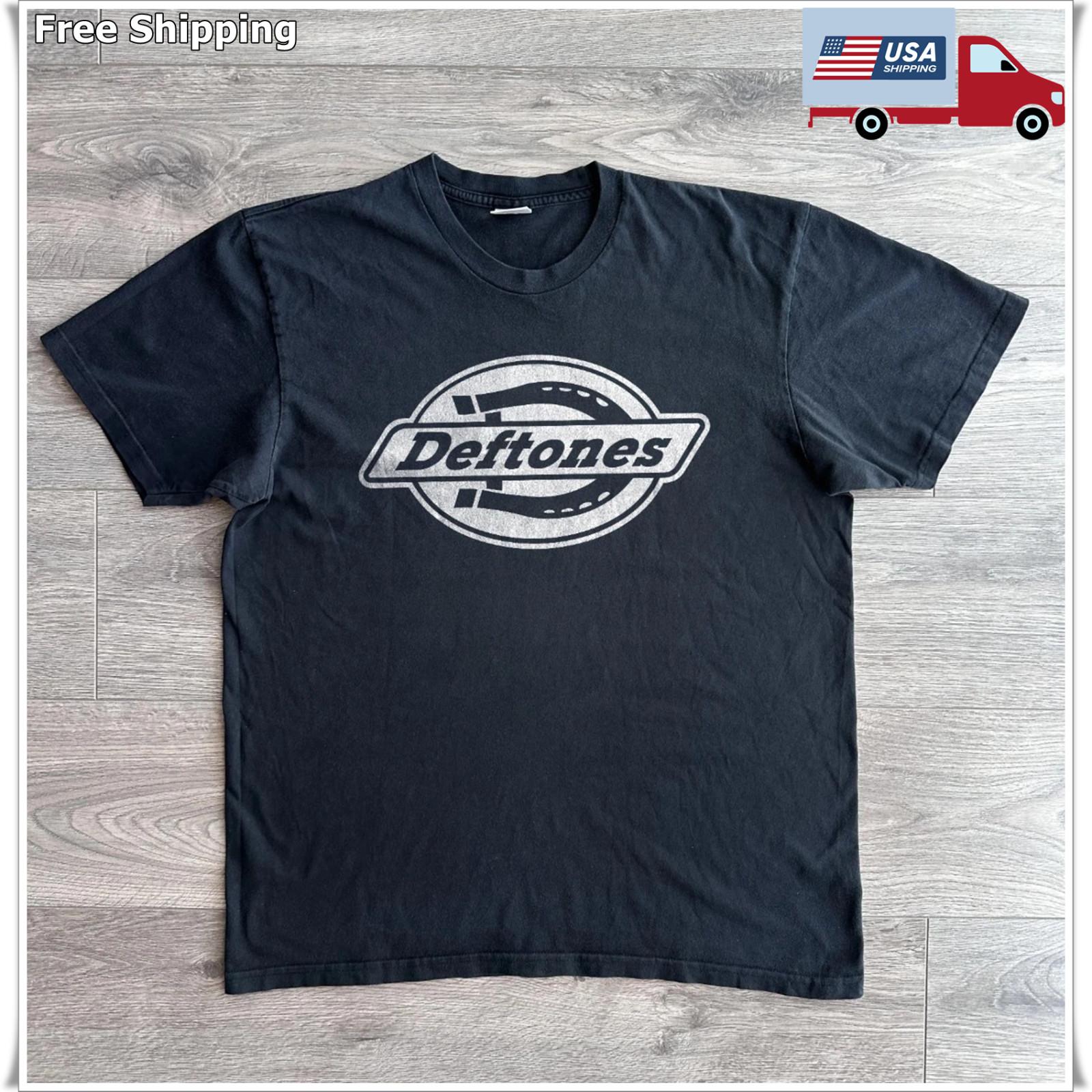 Vintage Deftones Dickies Logo Band Black Unisex T-shirt Size S-5XL XXL